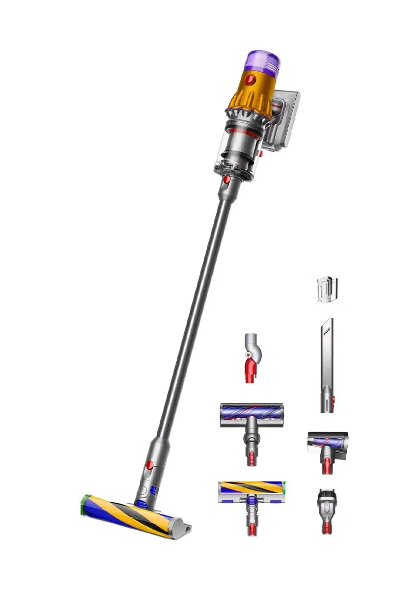 Dyson V12 Detect Slim Absolute (SV46), «жёлтый / никель» (Yellow/Nickel)
